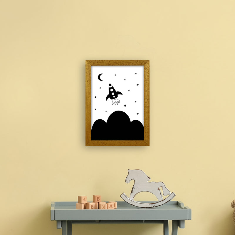 Spaceship Explorer  Art Print by Pixy Paper A4 Print Only