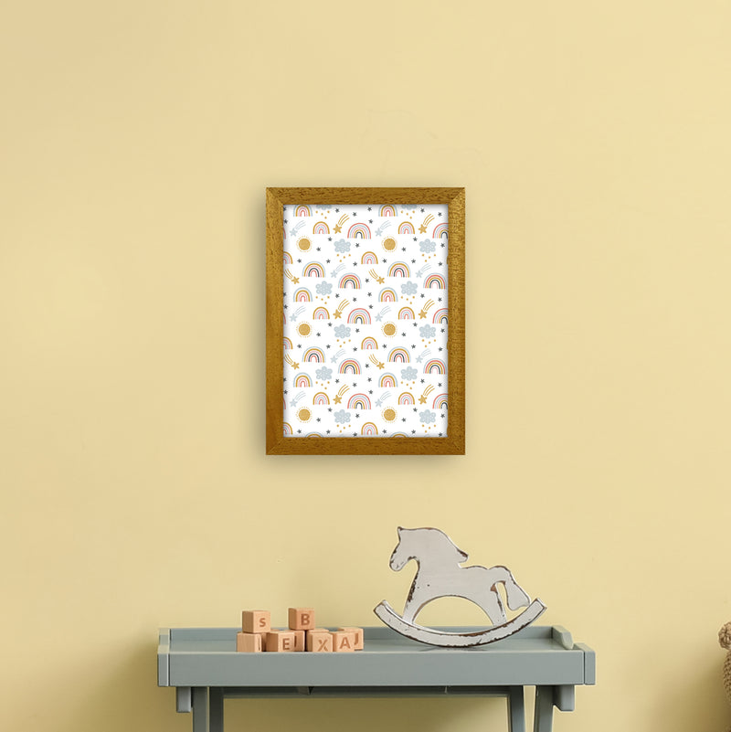 Rainbow Pattern  Art Print by Pixy Paper A4 Print Only