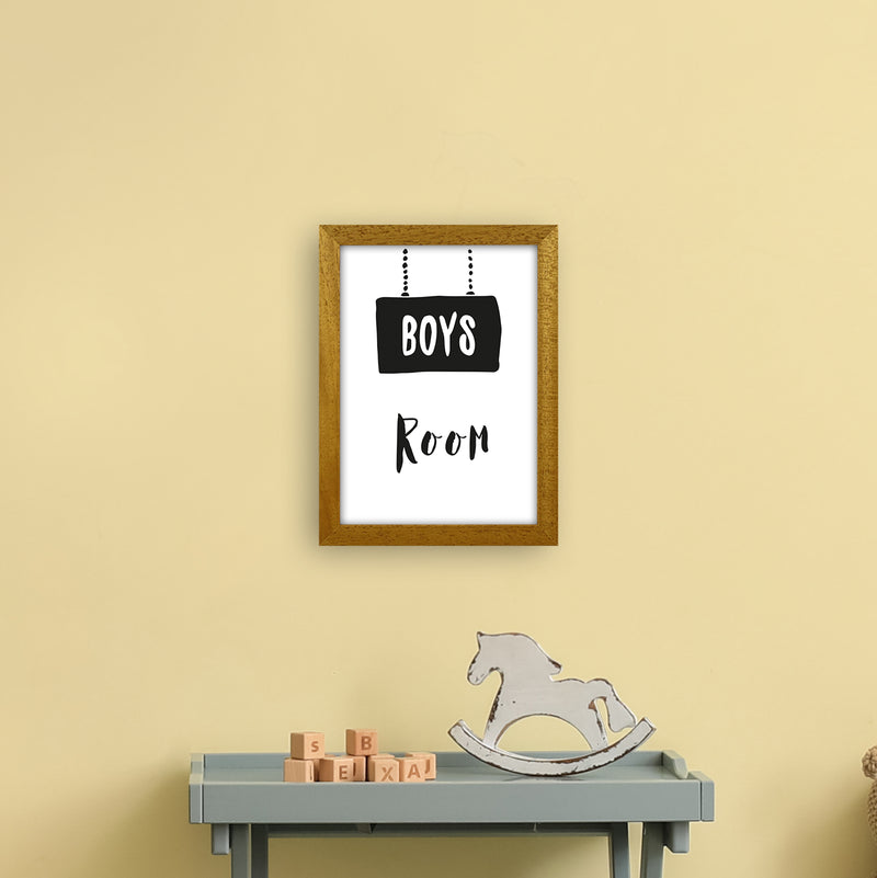 Boys Room Black  Art Print by Pixy Paper A4 Print Only