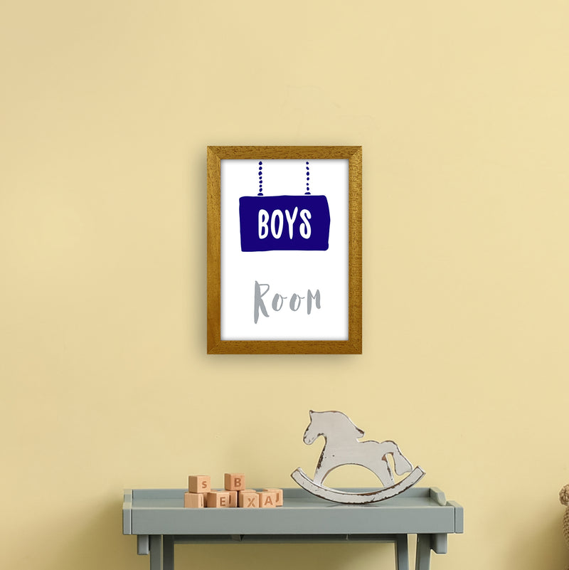Boys Room Navy  Art Print by Pixy Paper A4 Print Only