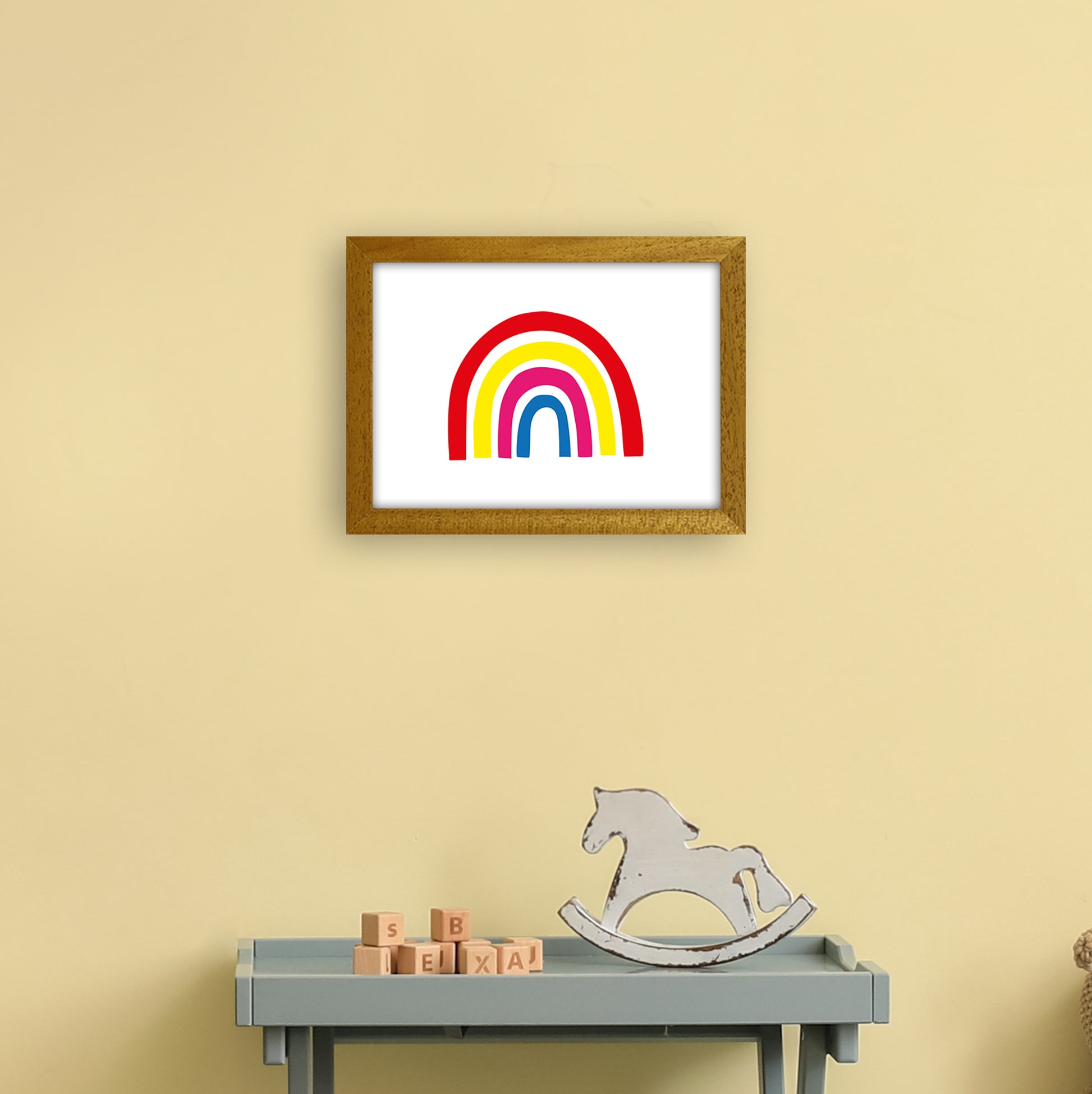 Rainbow Red  Art Print by Pixy Paper A4 Print Only