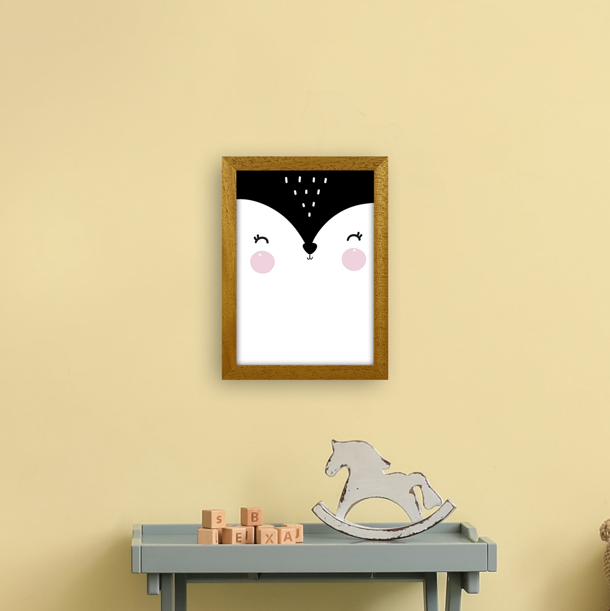 Penguin Face  Art Print by Pixy Paper A4 Print Only