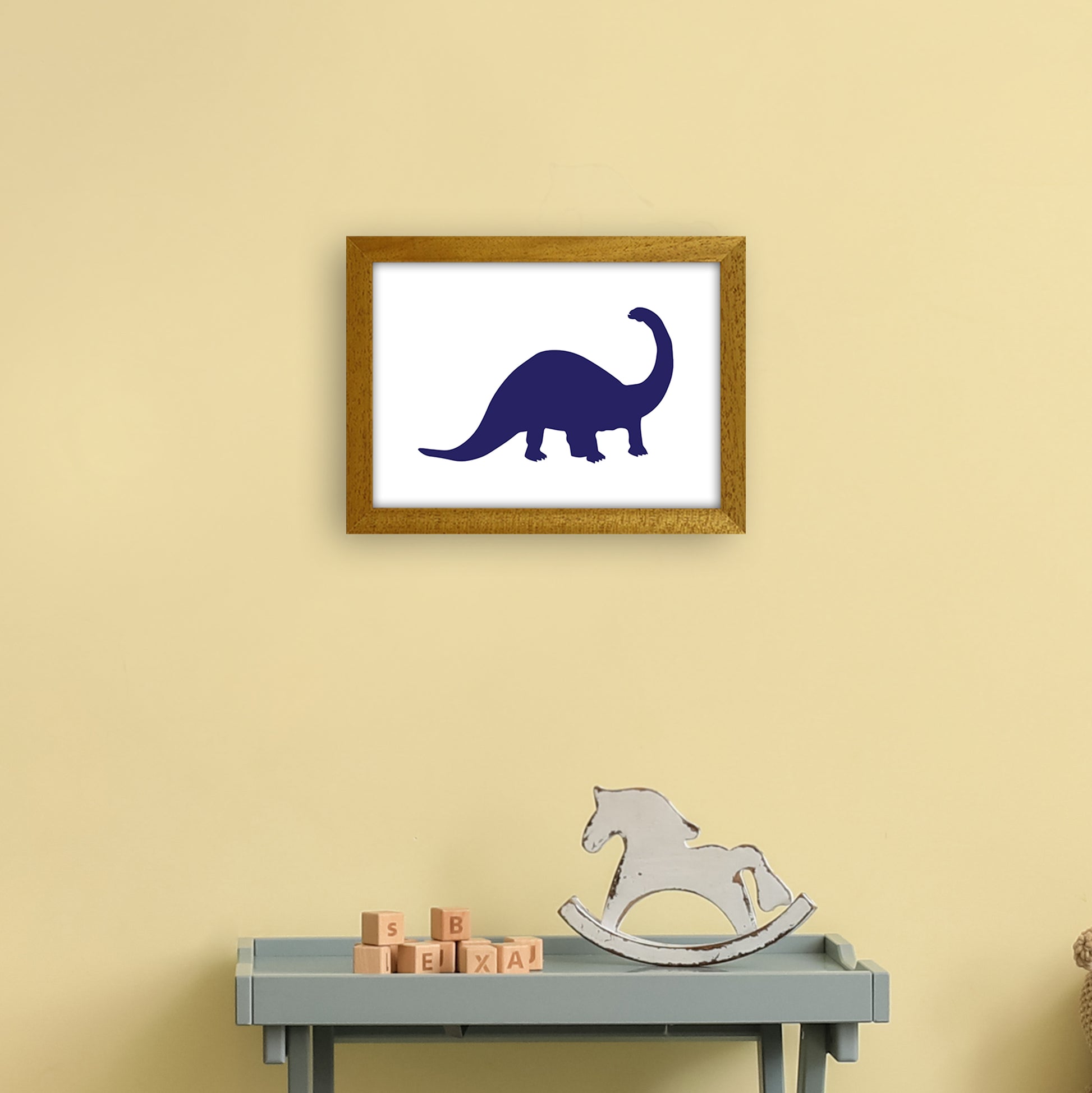 Sauro Navy  Art Print by Pixy Paper A4 Print Only