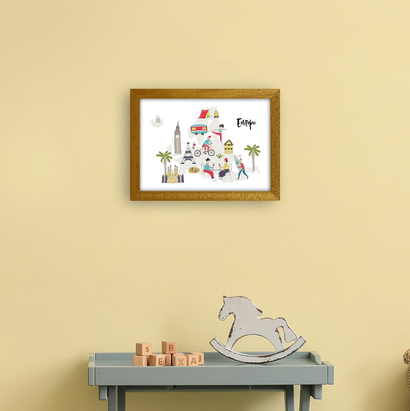 Europe Map  Art Print by Pixy Paper A4 Print Only