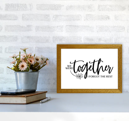 We Were Together Landscape  Art Print by Pixy Paper A4 Print Only