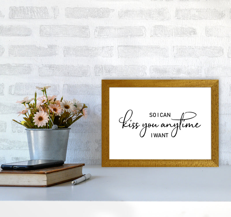 So I Can Kiss You Anytime  Art Print by Pixy Paper A4 Print Only
