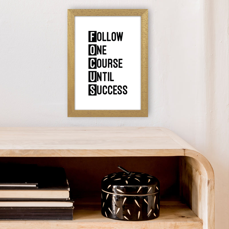 Focus Black  Art Print by Pixy Paper A4 Print Only