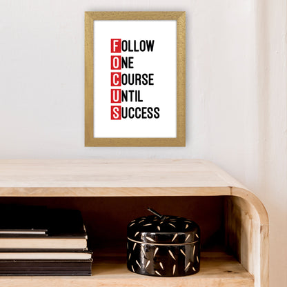 Focus Red  Art Print by Pixy Paper A4 Print Only