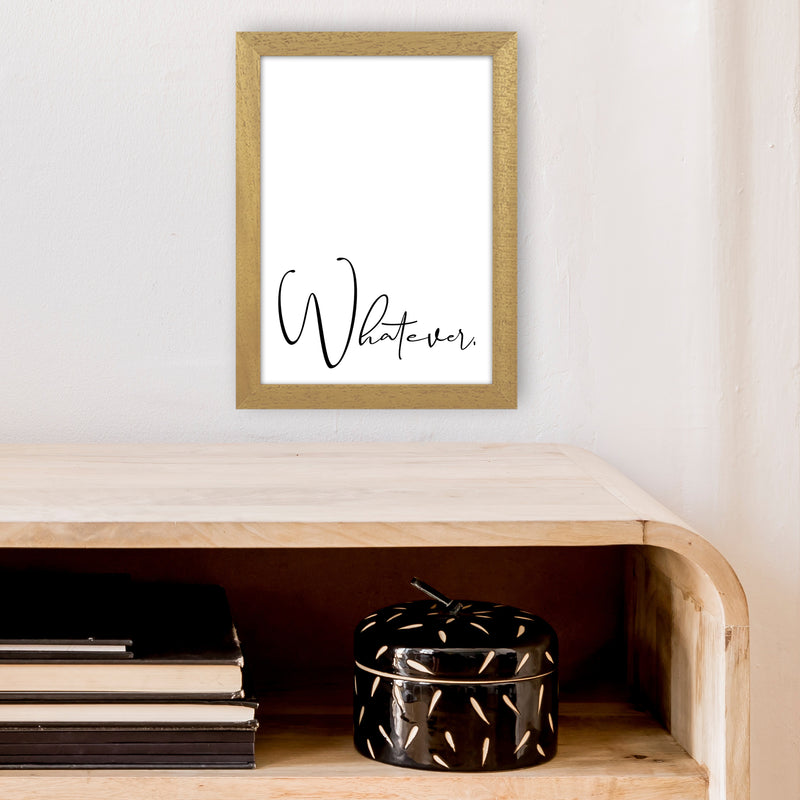 Whatever  Art Print by Pixy Paper A4 Print Only