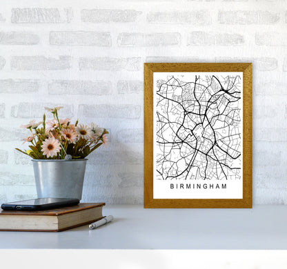 Birmingham Map Art Print by Pixy Paper A4 Print Only