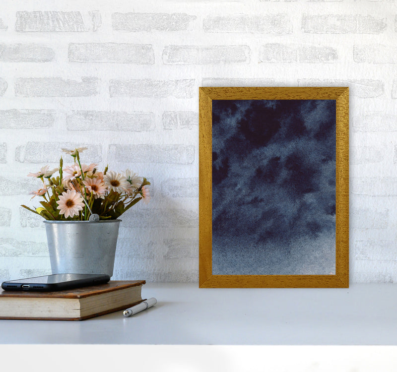 Sand Navy Watercolour Art Print by Pixy Paper A4 Print Only