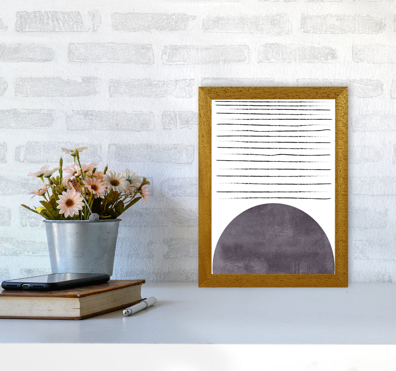 Sun lines pink cotton Art Print by Pixy Paper A4 Print Only