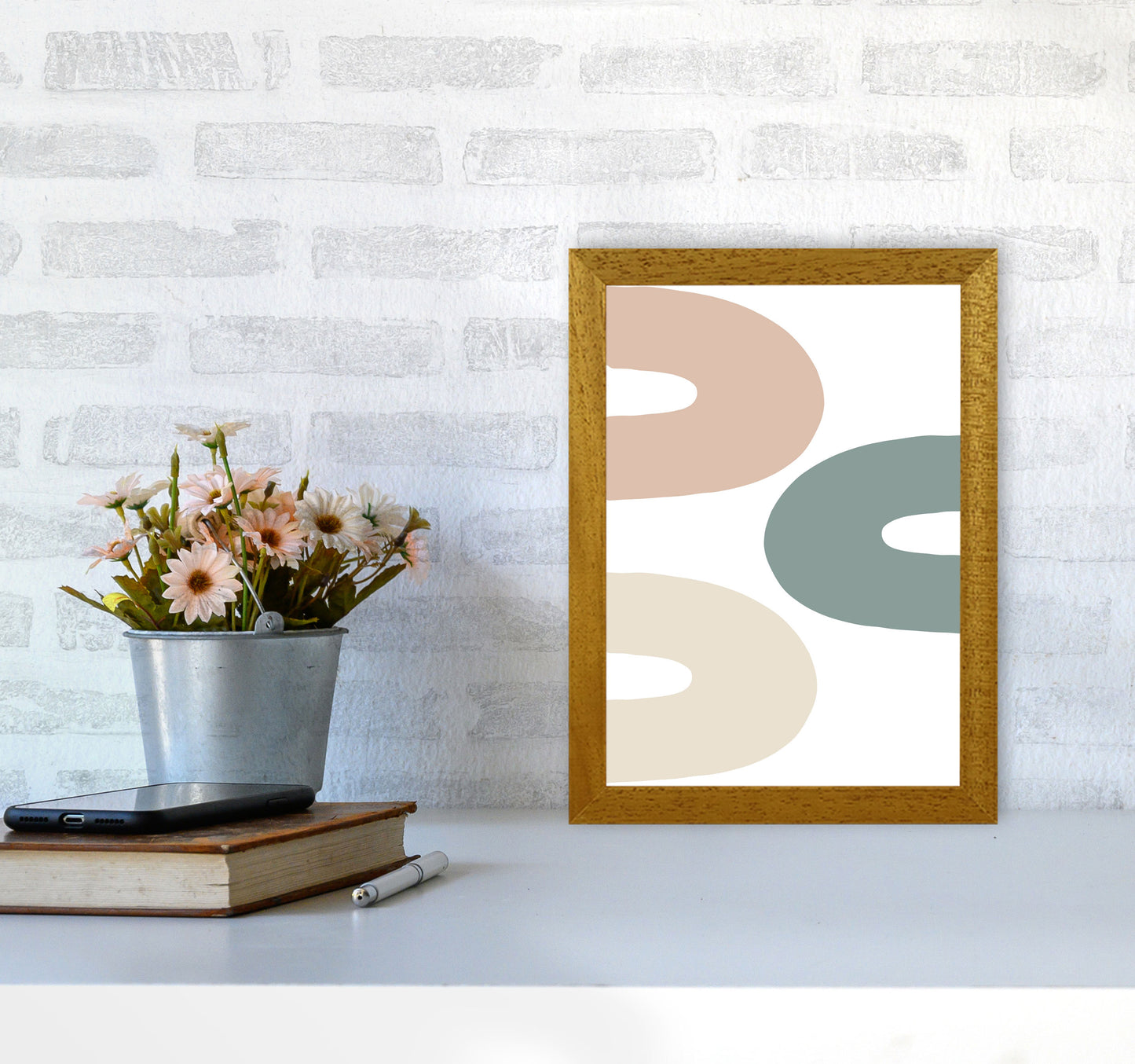 Inspired Three Rainbows Art Print by Pixy Paper A4 Print Only