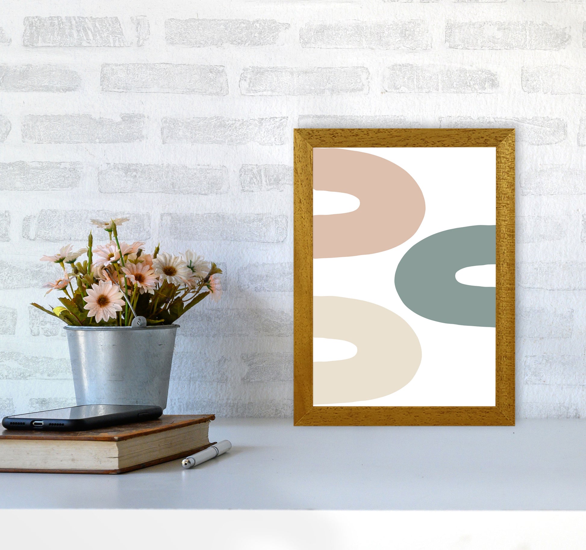 Inspired Three Rainbows Art Print by Pixy Paper A4 Print Only