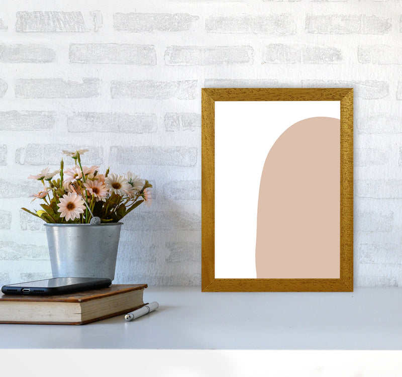 Inspired Pink Abstract Shape Art Print by Pixy Paper A4 Print Only