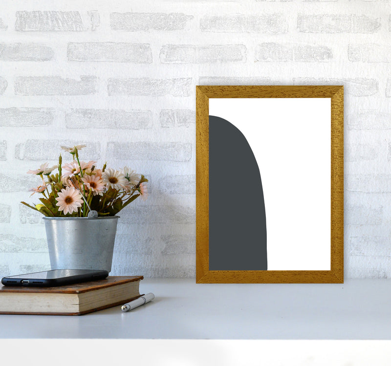 Inspired Off Black Half Stone Left Art Print by Pixy Paper A4 Print Only