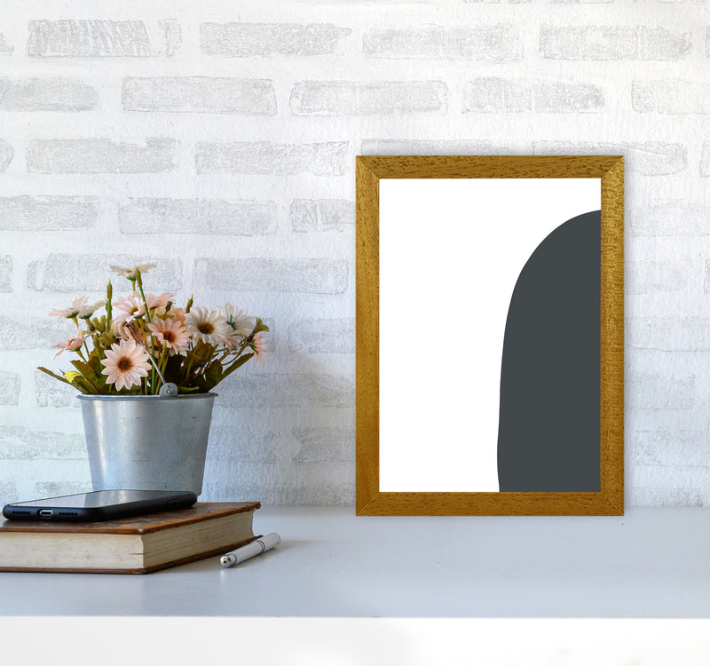 Inspired Off Black Half Stone Right Art Print by Pixy Paper A4 Print Only