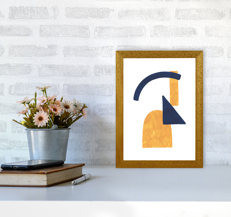 Horizon Abstract Shapes  Art Print by Pixy Paper A4 Print Only