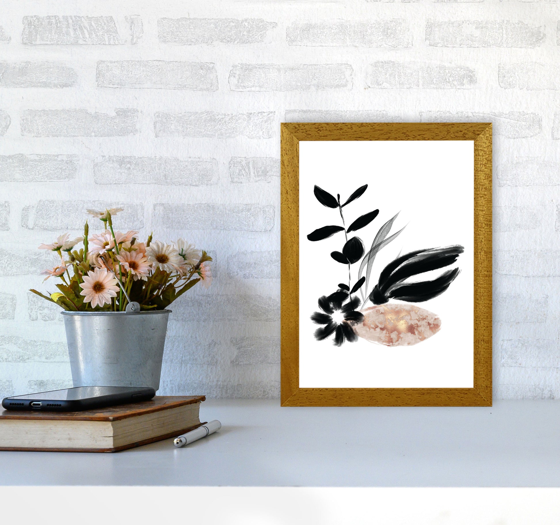 Delicate Floral 03 Art Print by Pixy Paper A4 Print Only