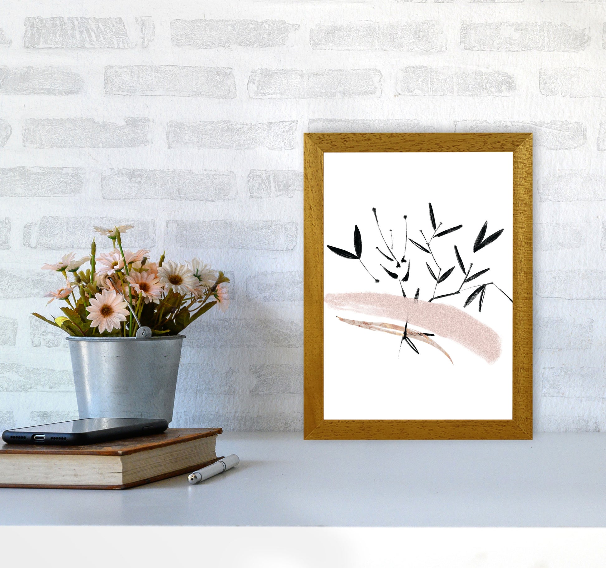 Delicate Floral 06 Art Print by Pixy Paper A4 Print Only