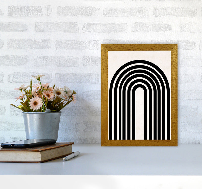 Black rainbow Art Print by Pixy Paper A4 Print Only