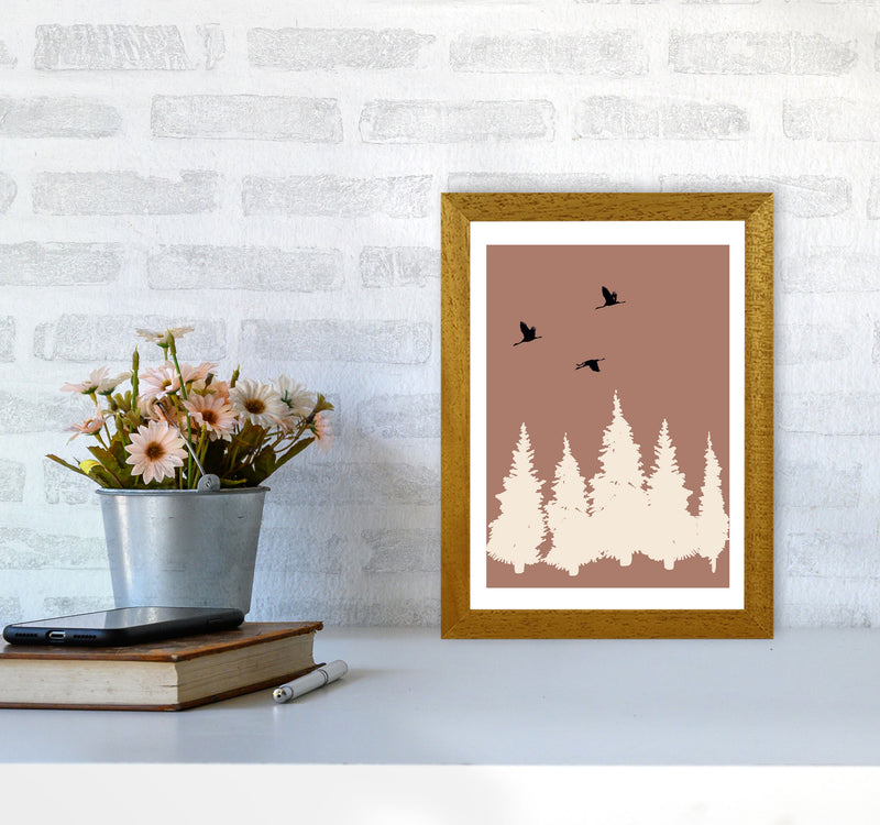 Autumn Rowan abstract Art Print by Pixy Paper A4 Print Only