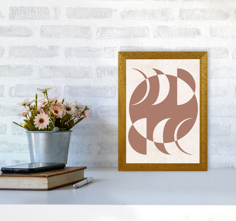Autumn Moon Phases abstract Art Print by Pixy Paper A4 Print Only