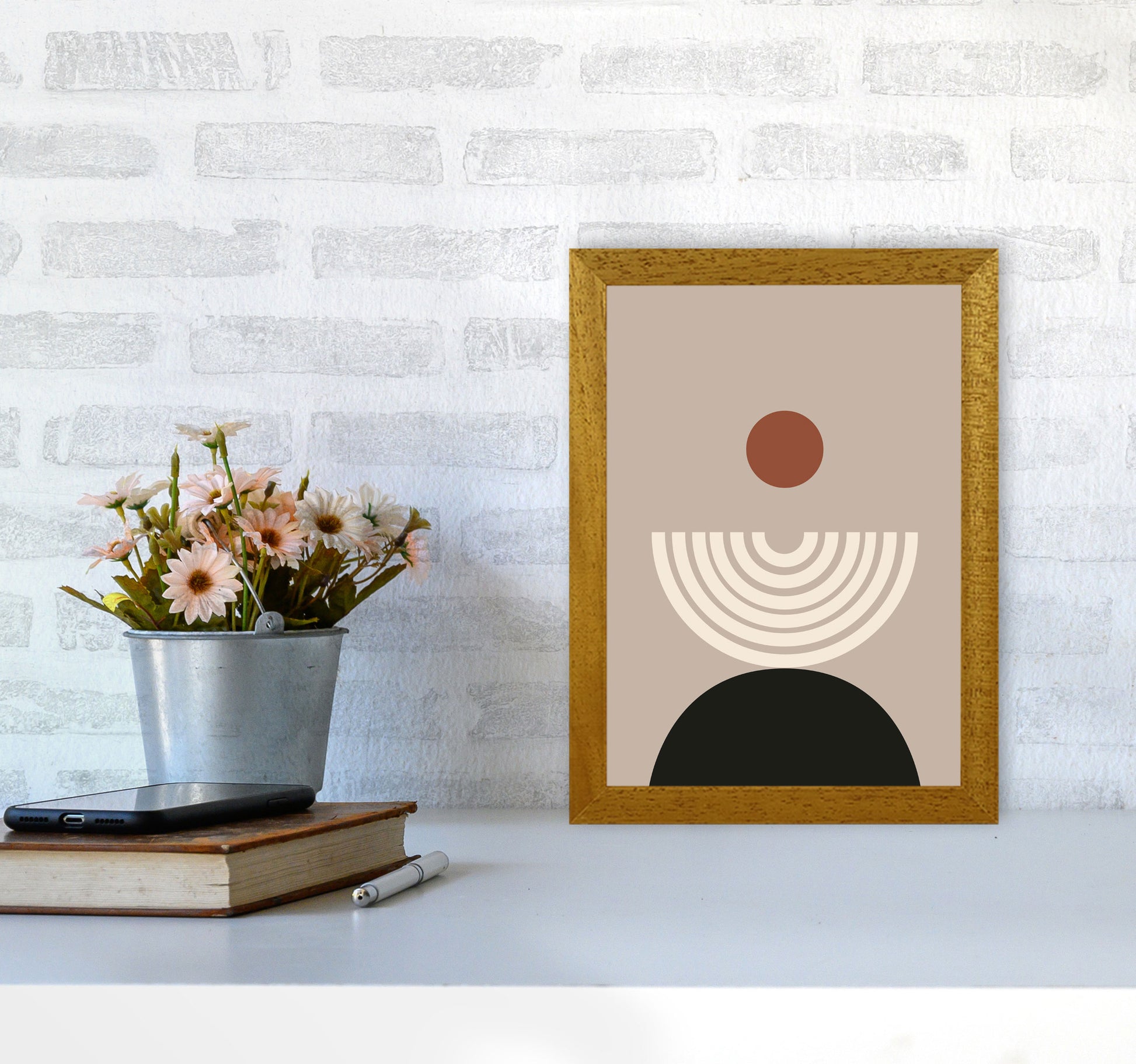 Autumn Lucille abstract Art Print by Pixy Paper A4 Print Only