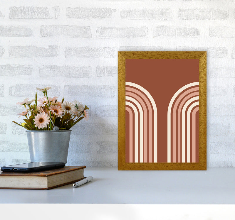 Autumn Double Rainbow abstract Art Print by Pixy Paper A4 Print Only