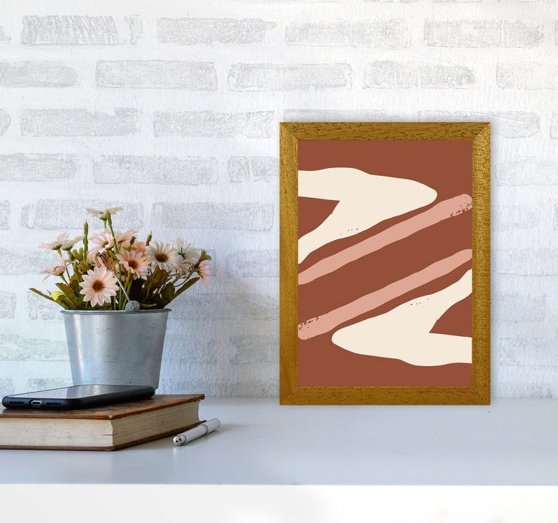 Autumn Hazel abstract Art Print by Pixy Paper A4 Print Only