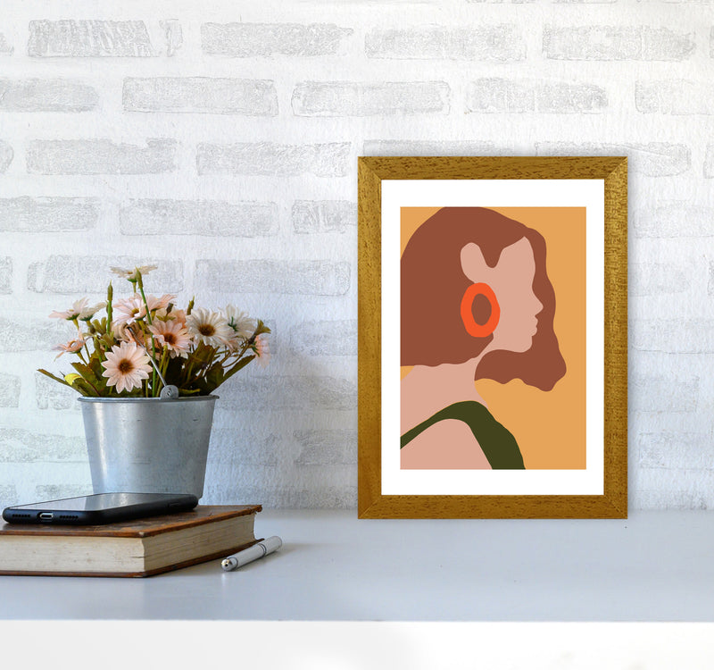 Autumn Amber abstract Art Print by Pixy Paper A4 Print Only