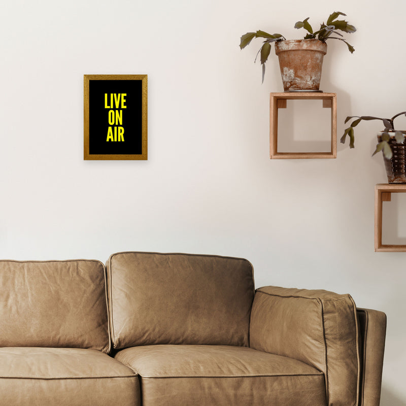 Live On Air Art Print by Pixy Paper A4 Print Only