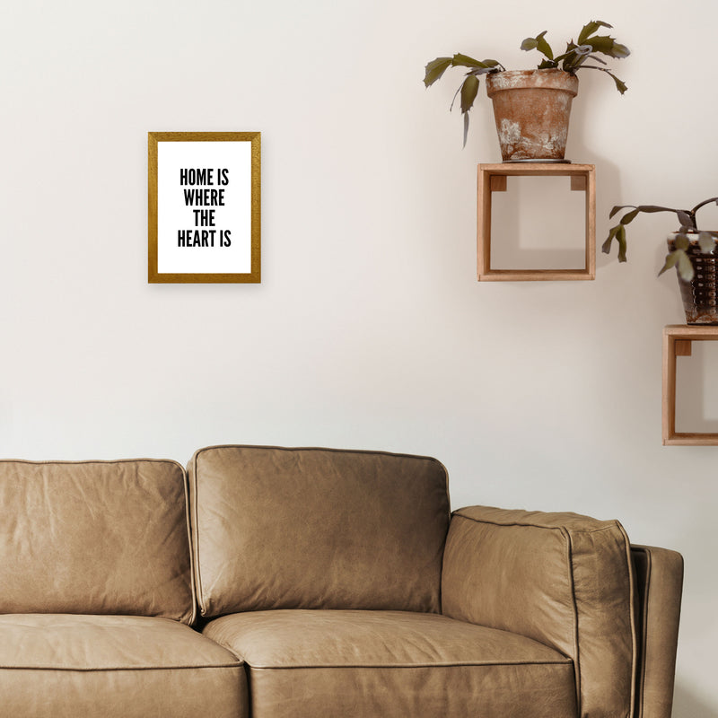 Home Is Where The Heart Is Art Print by Pixy Paper A4 Print Only
