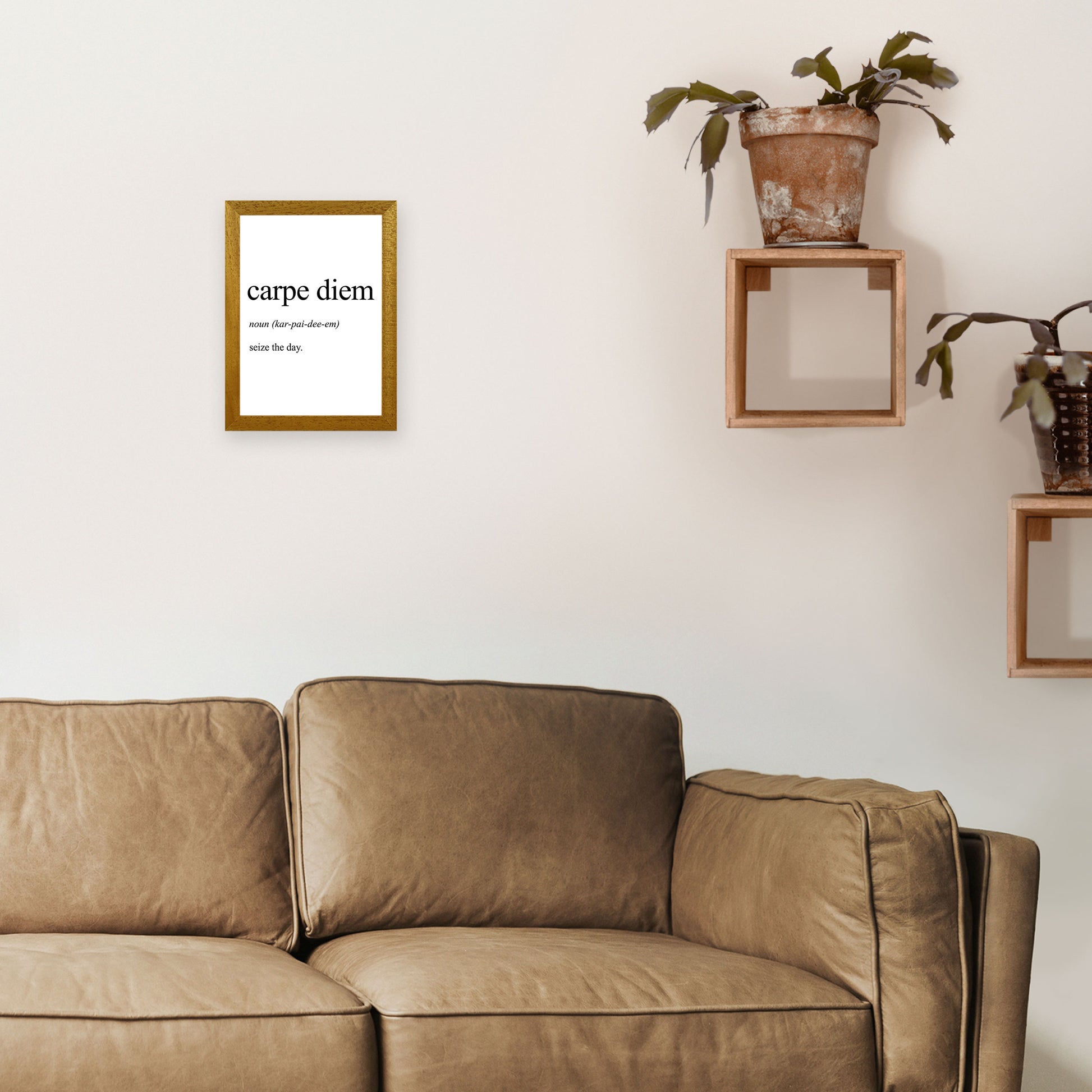 Carpe Diem Definition Art Print by Pixy Paper A4 Print Only
