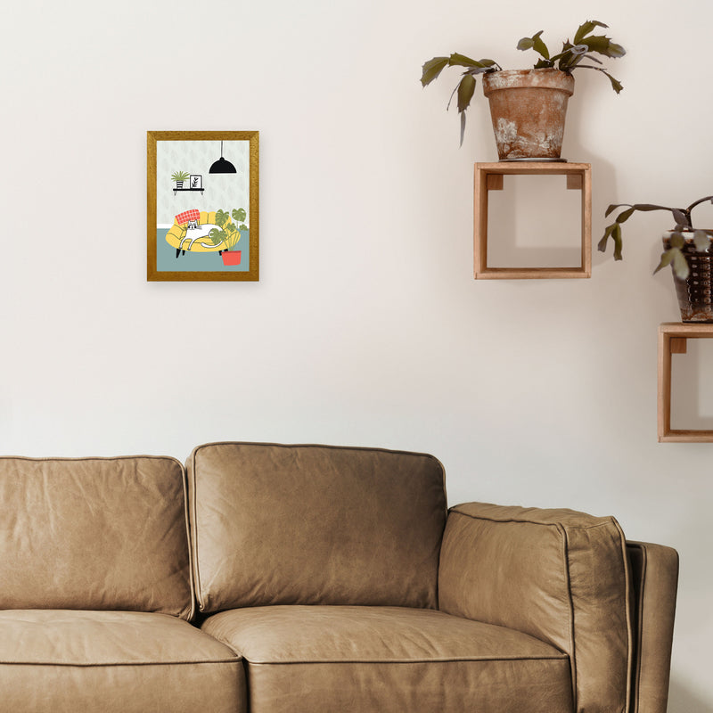 It's A Cat Life Art Print by Pixy Paper A4 Print Only