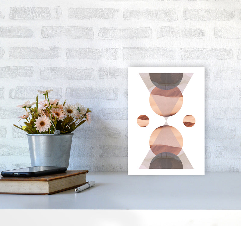 Abstract Sandstorm 1 Modern Print A4 Black Frame