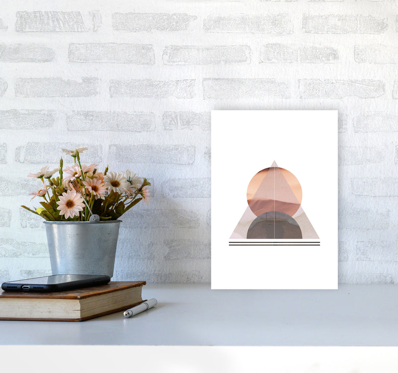 Abstract Sandstorm 2 Modern Print A4 Black Frame