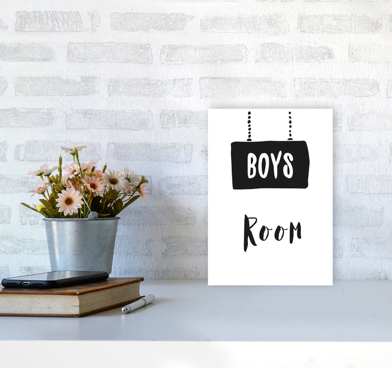 Boys Room Black Framed Nursey Wall Art Print A4 Black Frame