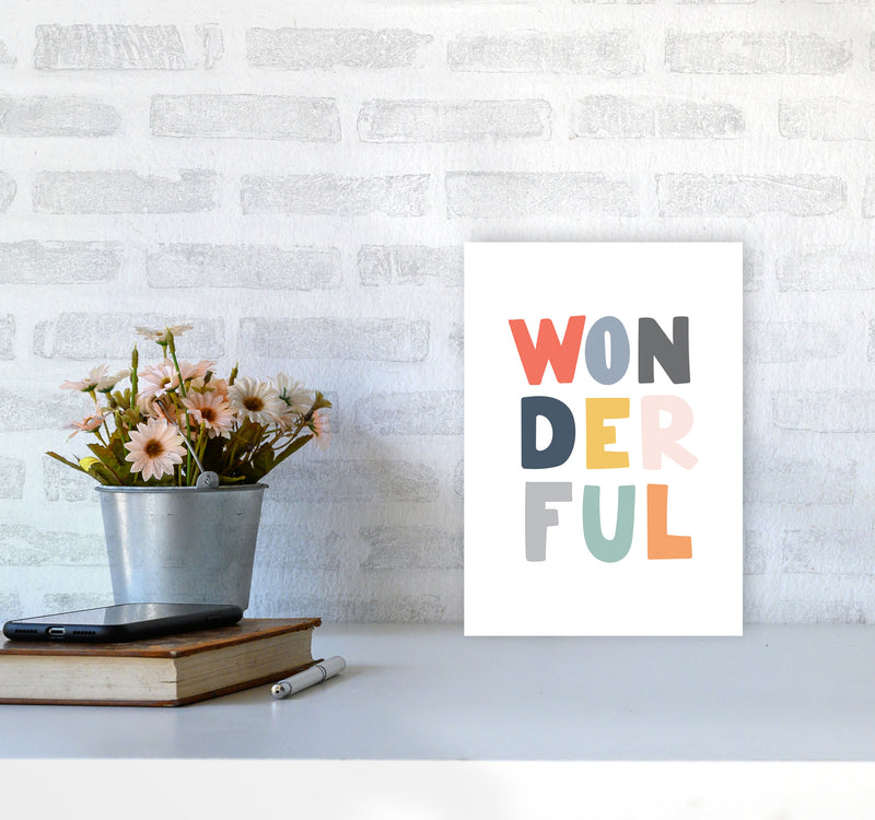 Wonderful Colour Framed Nursey Wall Art Print A4 Black Frame