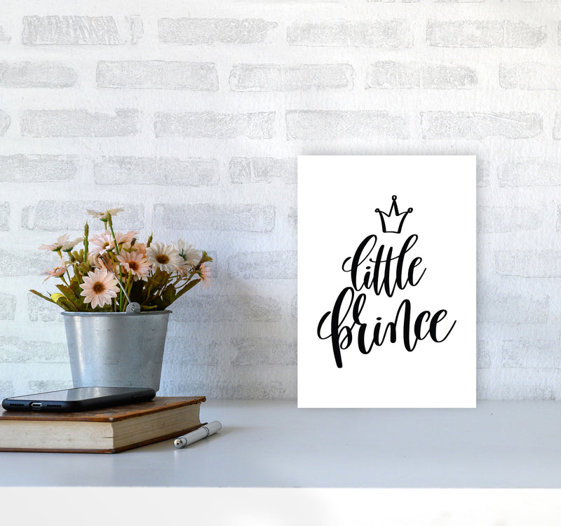 Little Prince Black Framed Nursey Wall Art Print A4 Black Frame