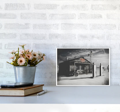 Texas Store Coca Cola Modern Print A4 Black Frame