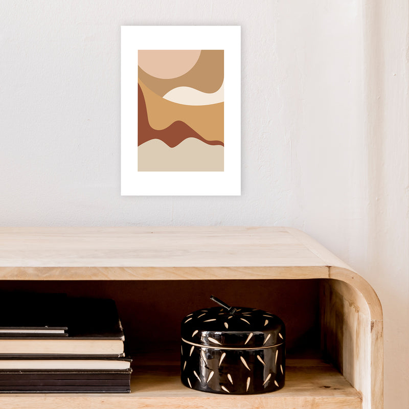 Mica Sand Dunes N25  Art Print by Pixy Paper A4 Black Frame
