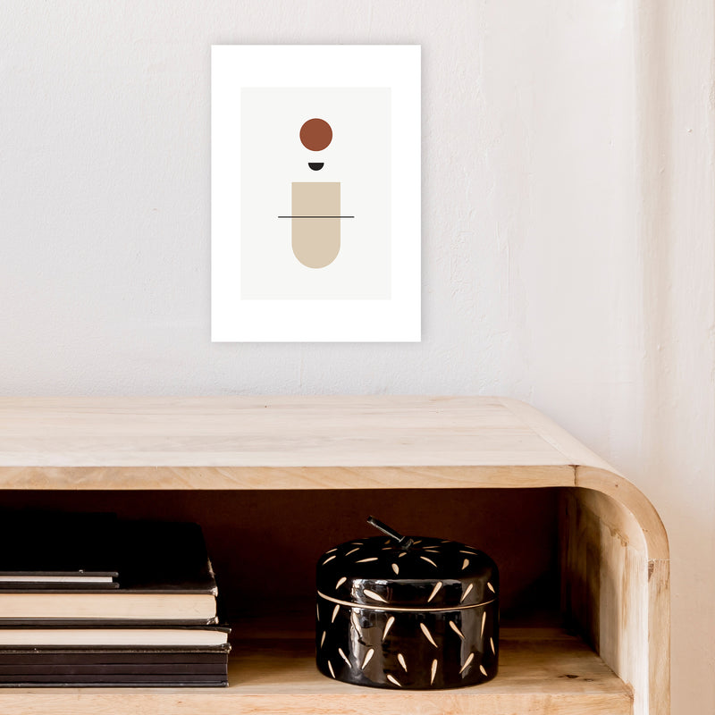 Mica Sand N11  Art Print by Pixy Paper A4 Black Frame