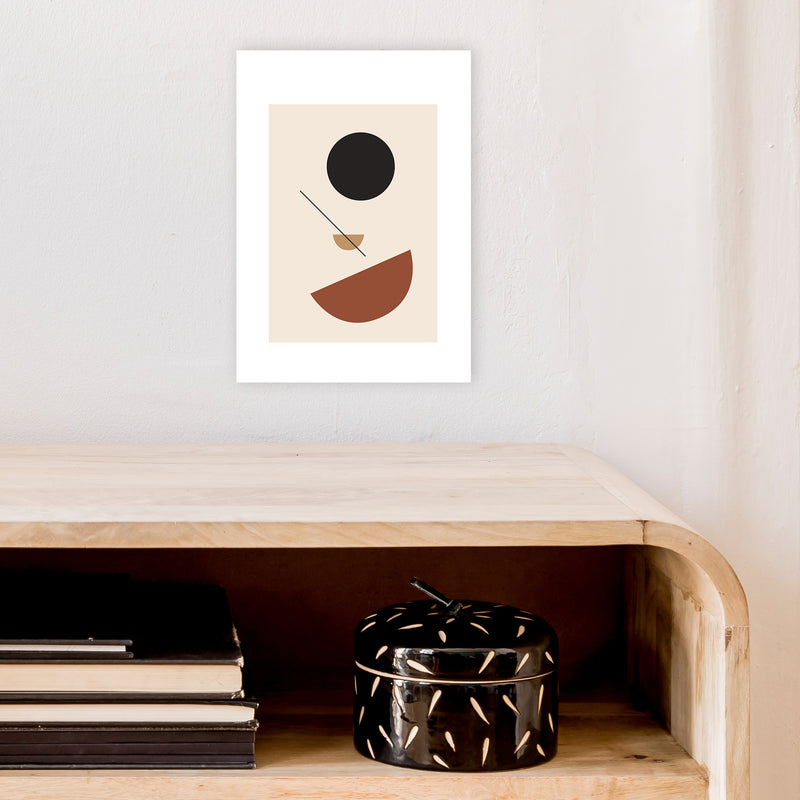 Mica Sand N13  Art Print by Pixy Paper A4 Black Frame