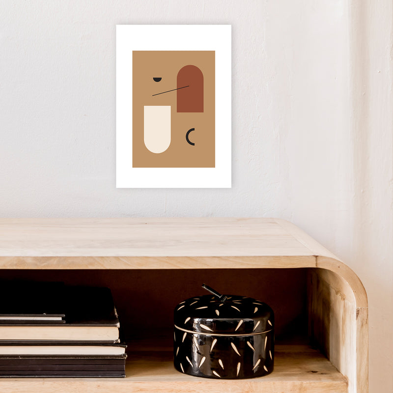 Mica Sand N15  Art Print by Pixy Paper A4 Black Frame