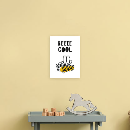 Bee Cool Pop  Art Print by Pixy Paper A4 Black Frame