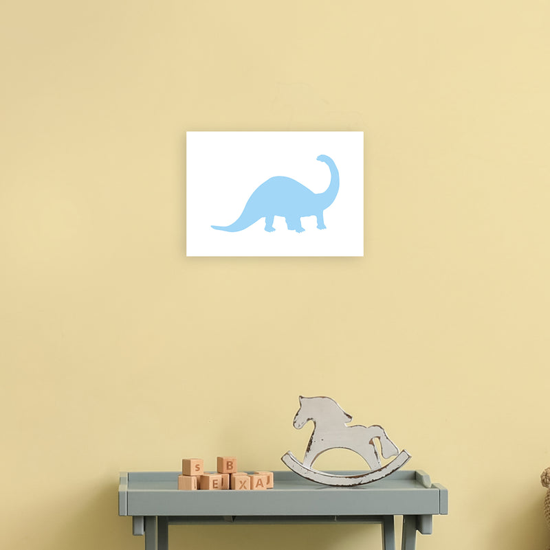 Sauro Light Blue  Art Print by Pixy Paper A4 Black Frame