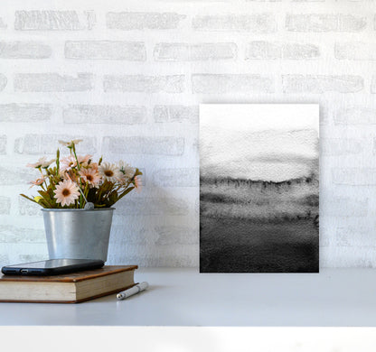 Majestic Monochrome Watercolour 18 Art Print by Pixy Paper A4 Black Frame