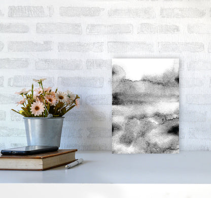 Majestic Monochrome Watercolour 04 Art Print by Pixy Paper A4 Black Frame