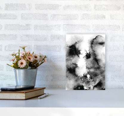 Majestic Monochrome Watercolour 10 Art Print by Pixy Paper A4 Black Frame